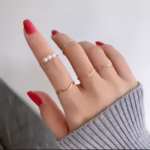 Elegant 5 Piece Women's Ring Set